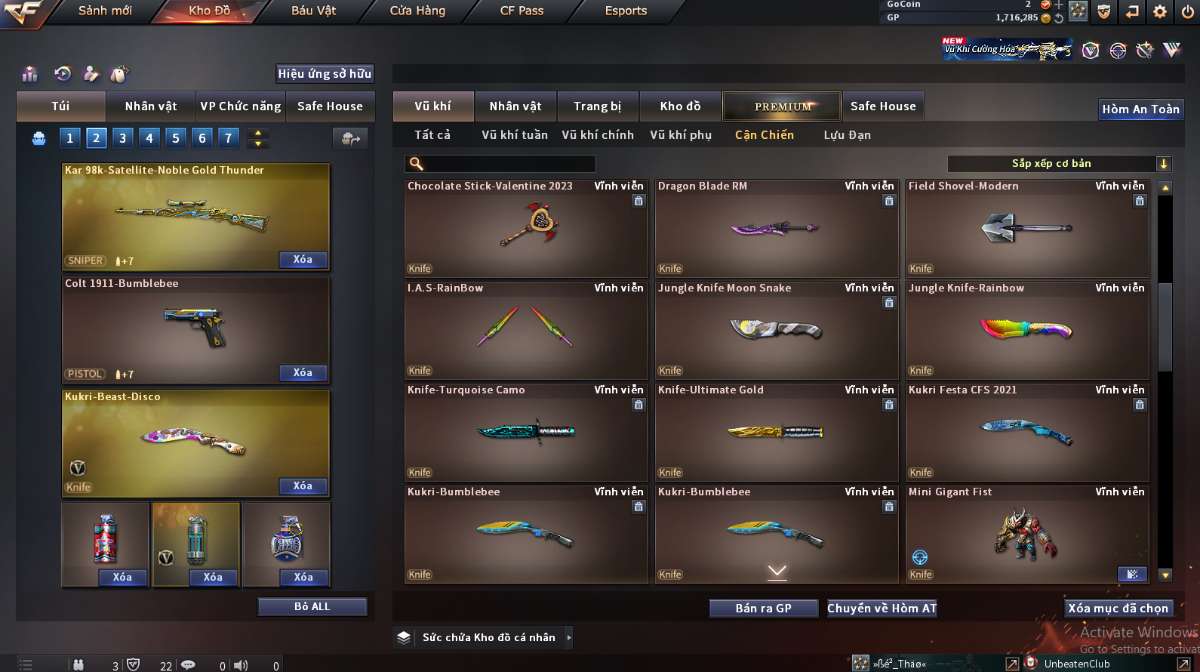 shop acc cf uy tin gia re